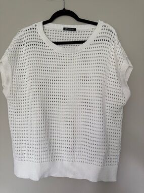 Cap Sleeve Crochet Sweater